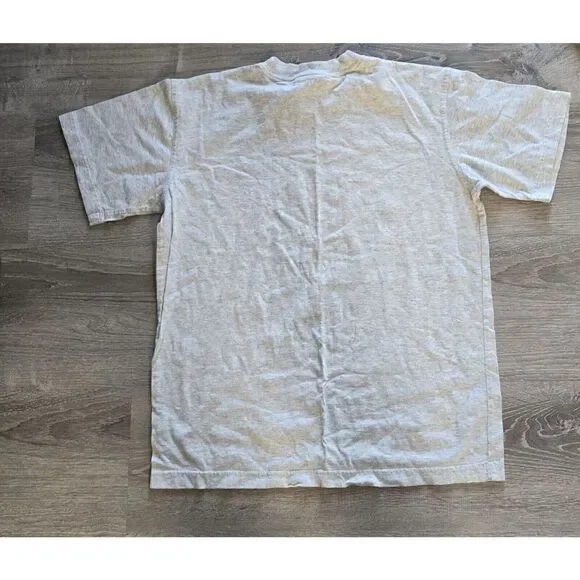 Vintage Adidas T Shirt Youth XL Gray Big Logo - Picture 6 of 7